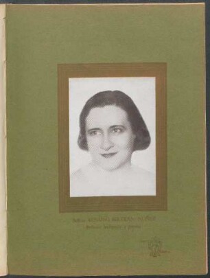Señora Rosario Beltrán Núñez - [Fotografía] : Brillante intérprete y poetisa