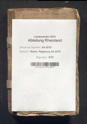 Edikte und Verordnungen für das Justiz-Departement der Regierung zu Moers