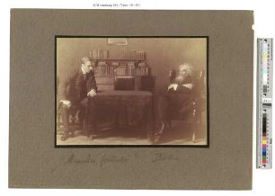 Szene aus dem Theaterstück "Die Menschenfreunde" : Aufführung 1918 in Dresden