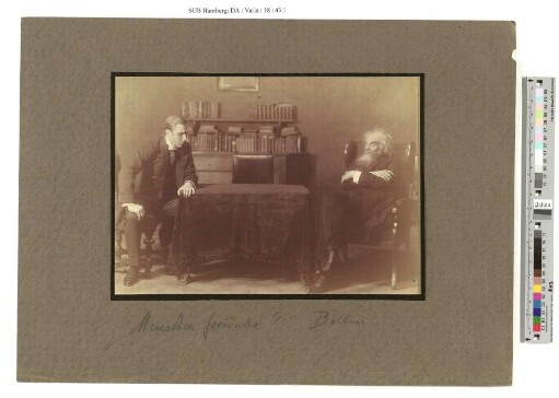 Szene aus dem Theaterstück "Die Menschenfreunde" : Aufführung 1918 in Dresden