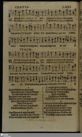 Der LXXI. [bis LXX.] Psalm.