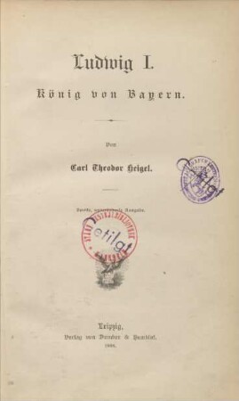 Ludwig I. : König von Bayern