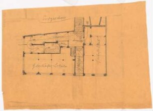 Aquarium Unter den Linden, Berlin-Mitte: Vorskizze: Grundriss EG