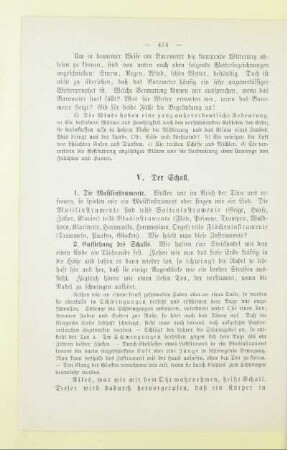 V. Der Schall