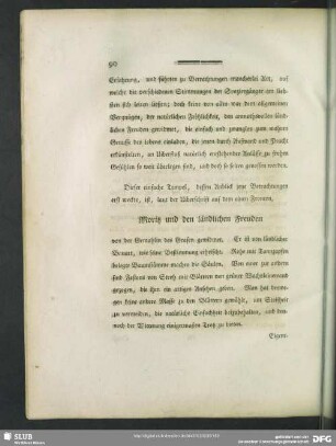 Moritz und den ländlichen Freuden