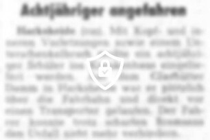 Achtjähriger angefahren