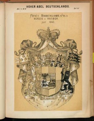 Taf. 76. Fürst v. Hohenlohe Herzog v. Ratibor.