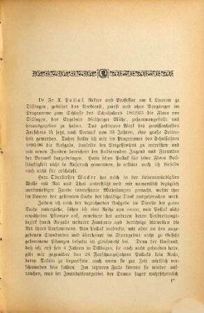 Beiträge zur Pollak'schen Flora von Dillingen