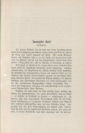 Zwanzigster Brief (Fortsetzung)