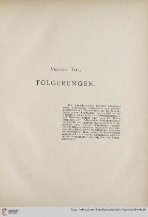 Vierter Teil: Folgerungen