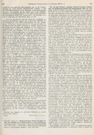 893-895 [Rezension] Schmidt, Werner H., Alttestamentlicher Glaube und seine Umwelt