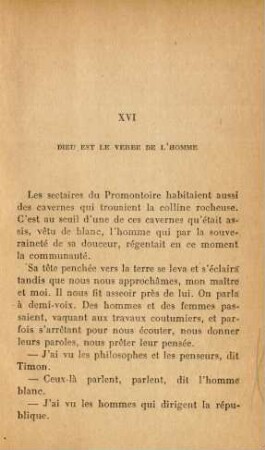 XVI Dieu est le verre de l'homme