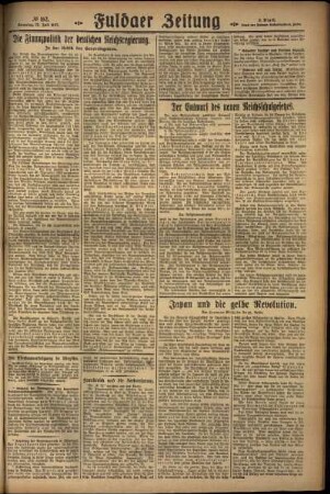Zweite Ausgabe vom Sonntag, den 17. Juli 1927.