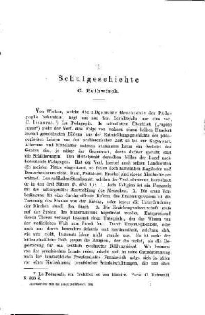 Schulgeschichte
