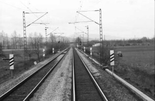 Karlsruhe; Appenweier: Streckenaufnahme vom Führerstand