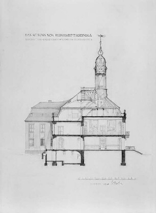 Schloss in Reinhardtsgrimma: Querschnitt