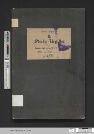 Sterberegister Booßen 1878