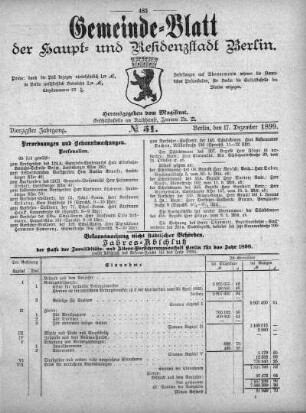 1899,51: No. 51, 17. Dezember 1899