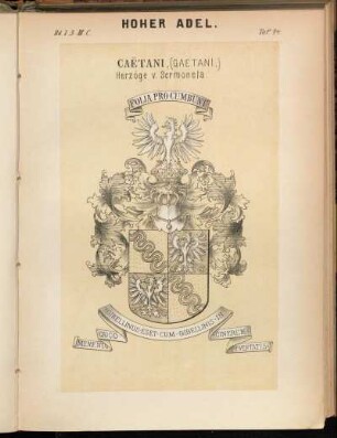 Taf. 74. Caëtani, (Gaetani,) Herzöge v. Sermoneta.