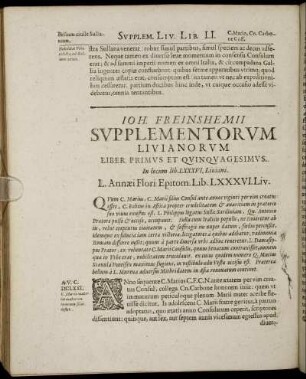 Liber Primus Et Quinquagesimus.