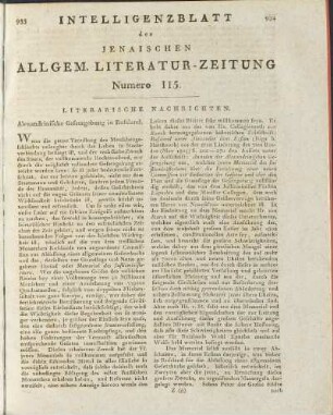 1.1804: Jenaische allgemeine Literatur-Zeitung. Intelligenzblatt ... Numero 115 - 148