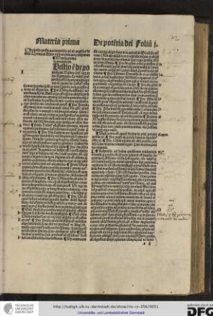 Incipiunt questiones de potentia dei ab angelico doctore Thomas de Aquino ordinis Predicatorum disputate.