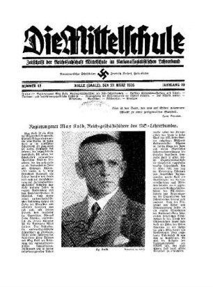 Regierungsrat Max Kolb, Reichsgeschäftsführer des NS-Lehrerbundes