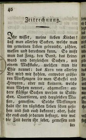 Zeitrechnung