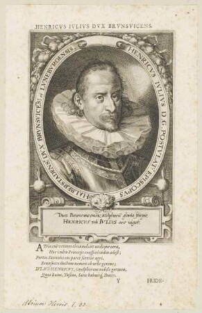 Bildnis des Henricvs Iulius Episcopvs Halberstadens.