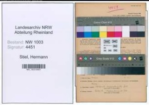 Entnazifizierung Hermann Stiel , geb. 05.11.1891 (Angestellter)