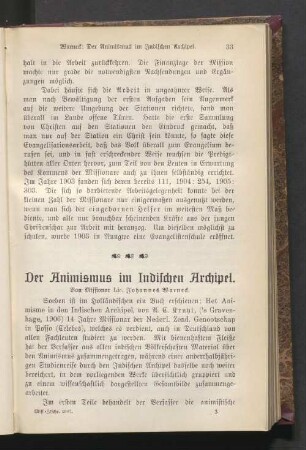Der Animismus im Indischen Archipel