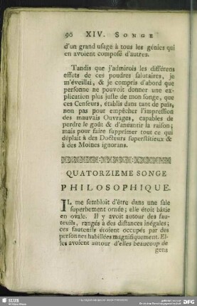Quatorzieme Songe Philosophique