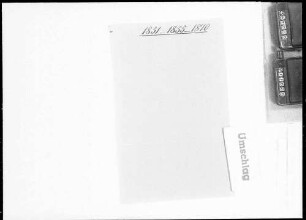 Stellen und Personal (1851-1870)