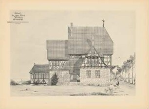 Wirtshaus: Seitenansicht 1:33,3 (aus: Drucke von Seminararbeiten der Königlich Technischen Hochschule Berlin, Bd. III)