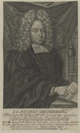 Bildnis des Johann Petrus Grünenberg
