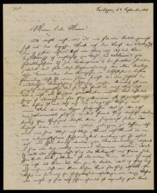 Brief an Mama, 04.09.1909, Tendaguru