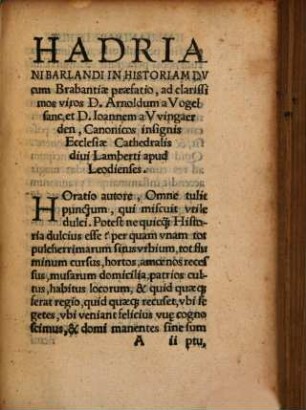 Libri III de gestis Ducum Brabantiae it. de Ducibus Venetis