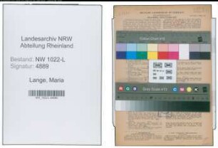 Entnazifizierung Maria Lange , geb. 08.09.1894 (Lehrerin)