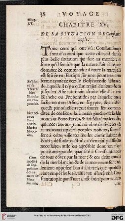 Chapitre XV: De la situation de Constantinopoe