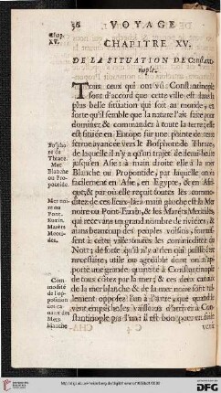 Chapitre XV: De la situation de Constantinopoe