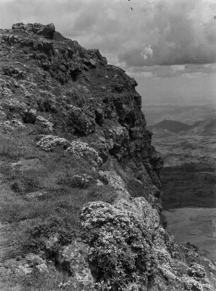 Felsformation : Felsformation in der Scio-Hochfläche des abessinischen Hochlandes