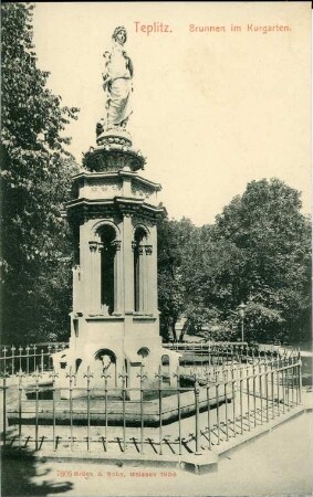Teplitz. Brunnen Im Kurgarten