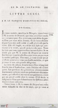 (Lettre CCXCI - CCC)