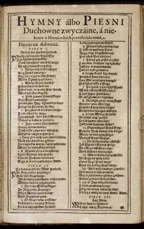 Hymny álbo Piesni Duchowne zwyczáine [...]