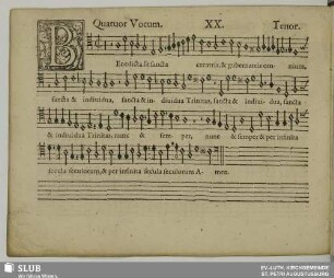 XX. Benedicta sit sancta creatrix