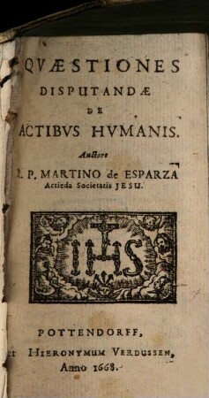 Quaestiones disputandae de actibus humanis