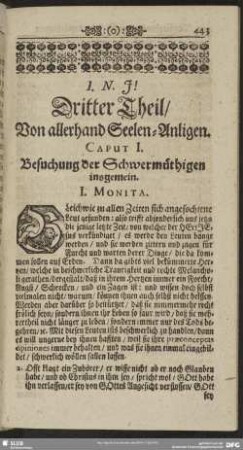 Dritter Theil, Von allerhand Seelen-Anligen