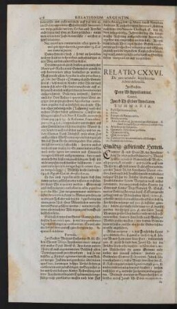 Relatio CXXVI.