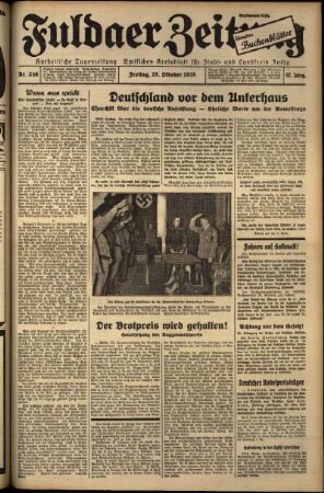 Ausgabe vom Freitag, den 25. Oktober 1935.