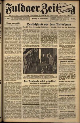Ausgabe vom Freitag, den 25. Oktober 1935.